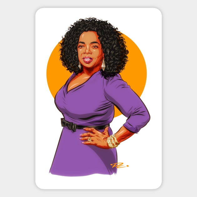 Oprah Winfrey - An illustration by Paul Cemmick Sticker by PLAYDIGITAL2020